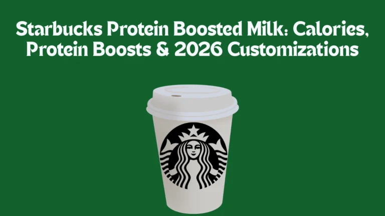 Starbucks Protein Boosted Milk: Calories, Protein Boosts & 2026 Customizations